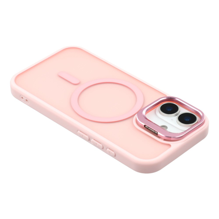 A-One Brand - iPhone 17 Mobilskal MagSafe Lins Kickstand - Rosa
