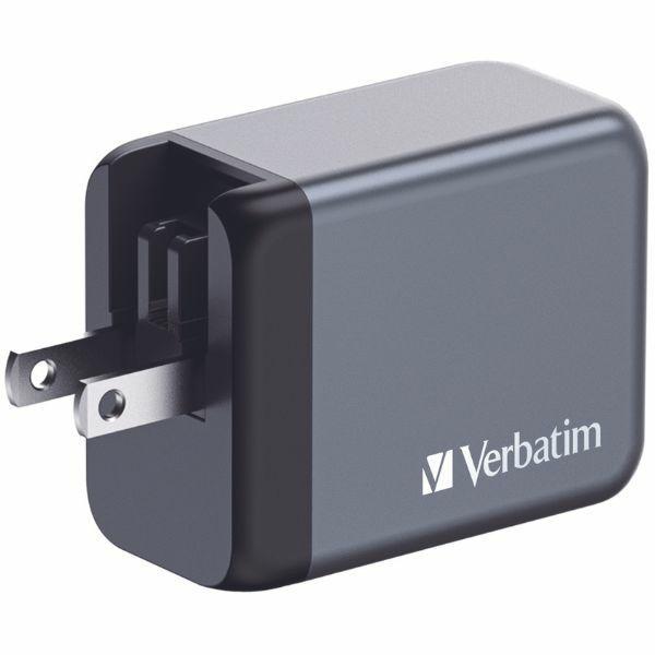 Verbatim Snabbladdare 65W GaN 2xUSB-C USB-A EU/UK/US - Svart | 505295 | AlltMobil