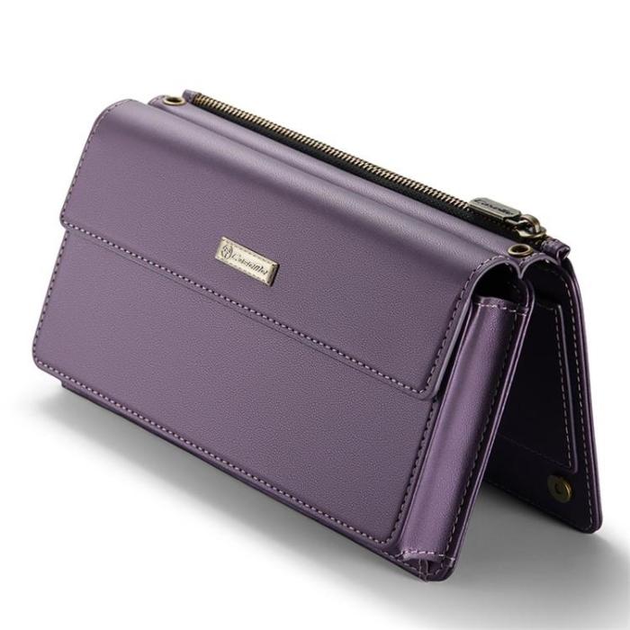 Caseme - CASEME Me20 Crossbody Väska 4.0-7.6'' Läder - Lila