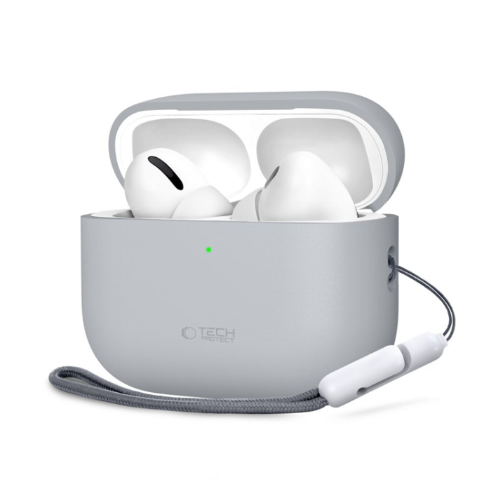 Tech-Protect - Tech-Protect Apple Airpods Pro 3 Skal Silikon - Crayon Grå