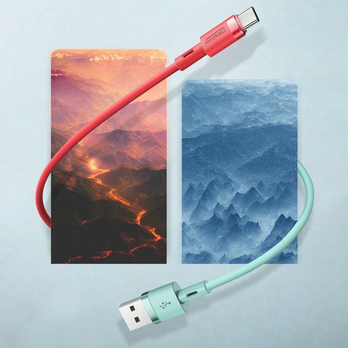 Joyroom - Joyroom USB-C till USB-A kabel 2.4A 1.2m - Vit