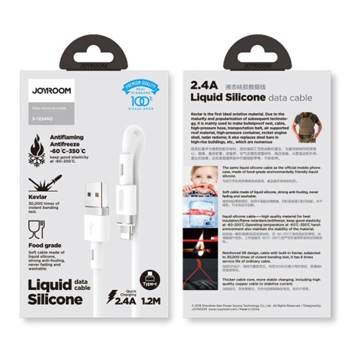 Joyroom - Joyroom USB-C till USB-A kabel 2.4A 1.2m - Vit