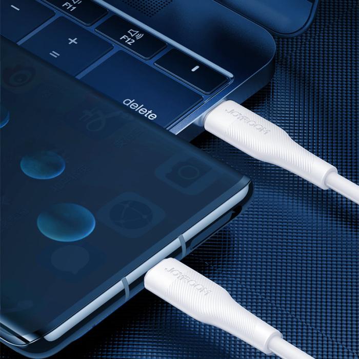 UTGATT5 - Joyroom Kabel USB-C 60W 3A 0.25m - Vit