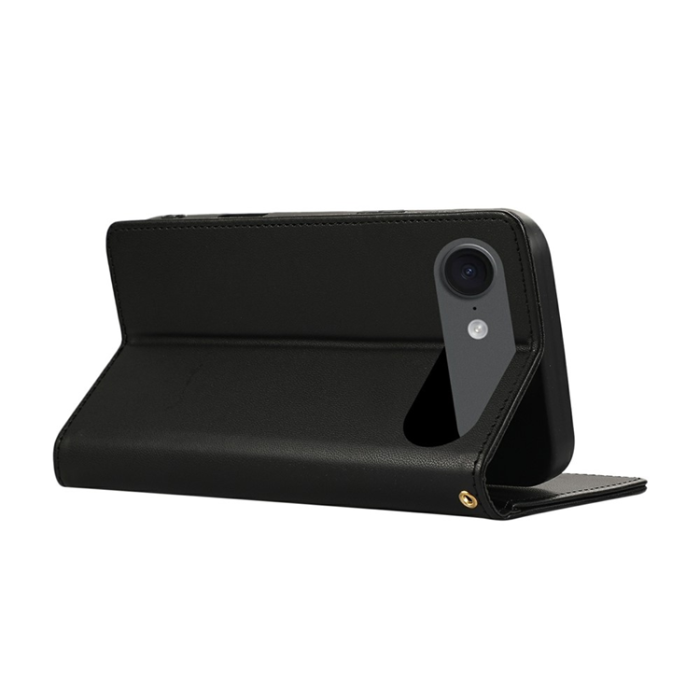 A-One Brand - iPhone 17 Air Plånboksfodral RFID Rhombus Läder - Svart