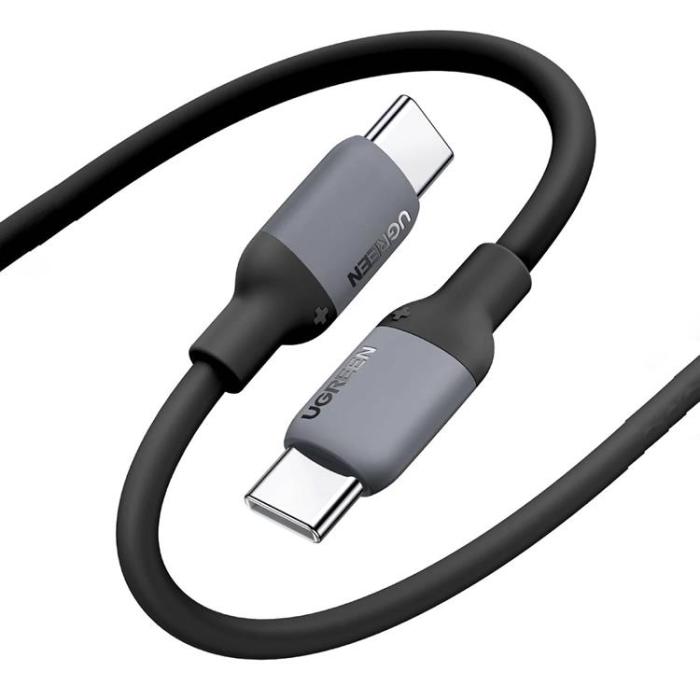 Ugreen - Ugreen USB-C till USB-C kabel Snabb US563 Silikon 0.5m - Svart