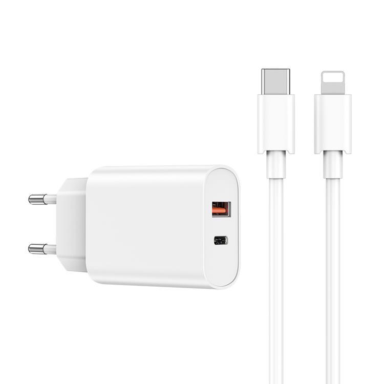 WIWU Snabbladdare USB/USB-C 20W USB-C/Lightning Kabel PD QC | 505295 | AlltMobil