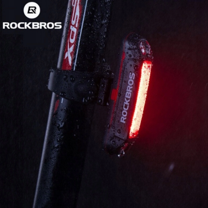 Rockbros - Rockbros bakre cykelljus - Svart