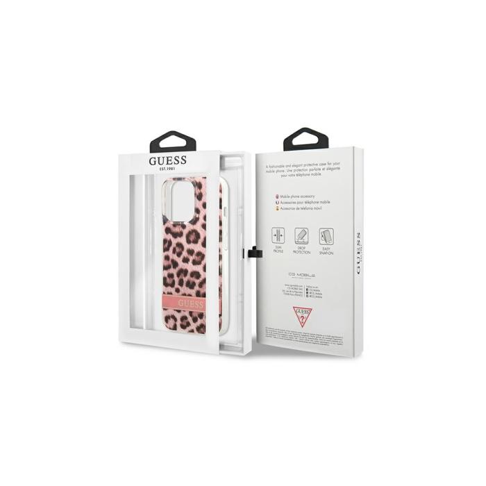 OEM - iPhone 13 Pro Skal Rosa Leopard Elektro Rand