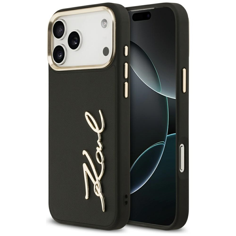 Karl Lagerfeld iPhone 17 Pro Mobilskal Script Logo - Svart | 2353 | AlltMobil
