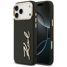 KARL LAGERFELD - Karl Lagerfeld iPhone 17 Pro Mobilskal Script Logo - Svart
