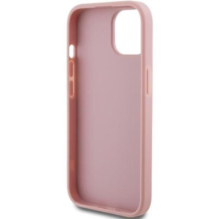 Guess - Guess iPhone 15 Mobilskal Glitter Script Big - Rosa