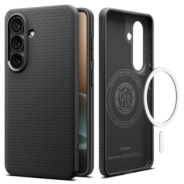 Spigen - Spigen Mobilskal För Galaxy S26 Plus Magsafe Liquid Air - Matte Svart