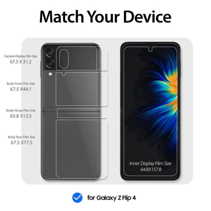UTGATT1 - Whitestone Galaxy Z Flip 4 Härdat glas Premium Film