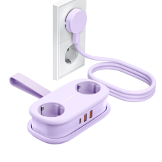 ORICO - Orico 5in1 Grenuttag 20W GaN 2xUSB-A 1xUSB-C 2xAC AP3 - Lila