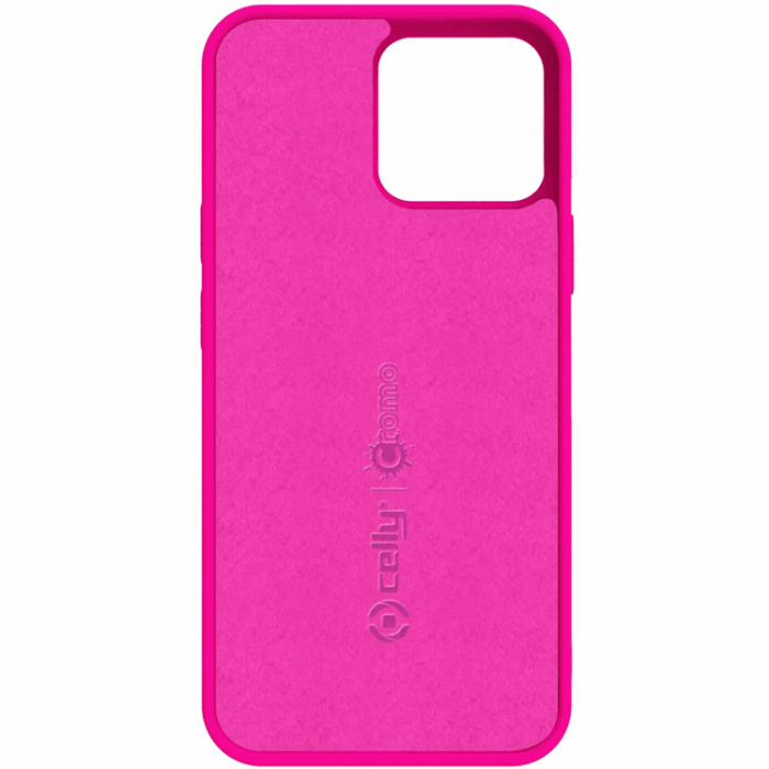 Celly - Celly iPhone 13 Mobilskal Cromo Soft Rubber - Fluo Rosa
