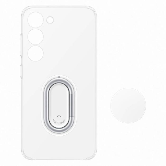 Samsung - Samsung Galaxy S23 Skal Ringhållare Gadget - Transparent