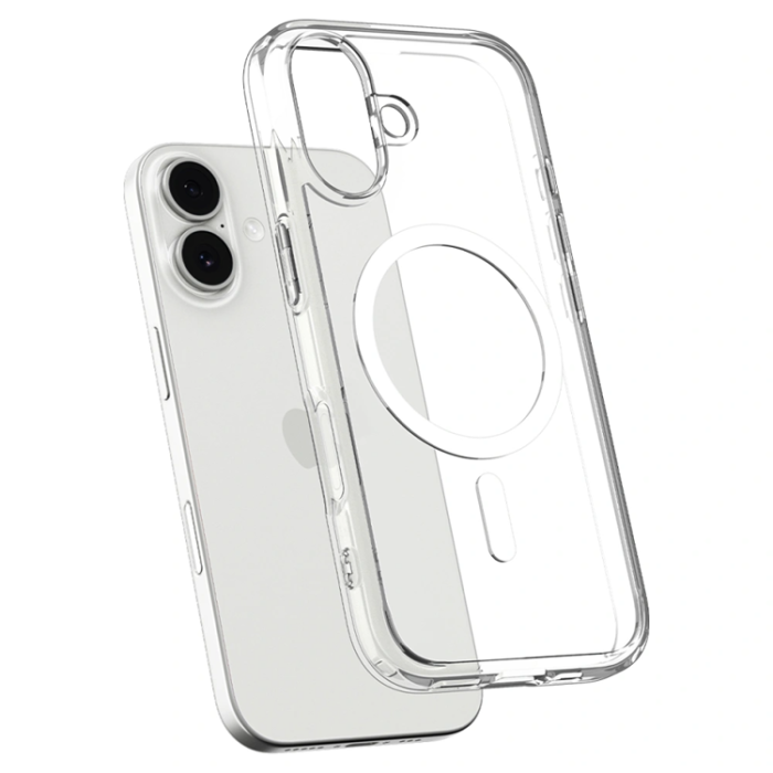 Spigen - Spigen iPhone 17 Mobilskal Magsafe Ultra Hybrid - Clear/Vit