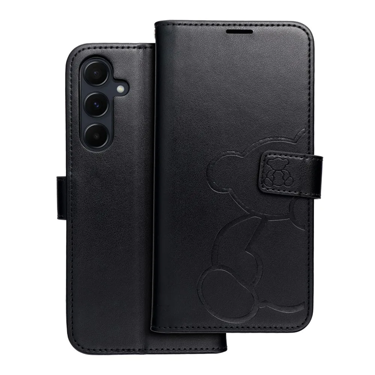 Galaxy A55 5G Plånboksfodral Mezzo - Teddy Bear Svart | 2353 | AlltMobil