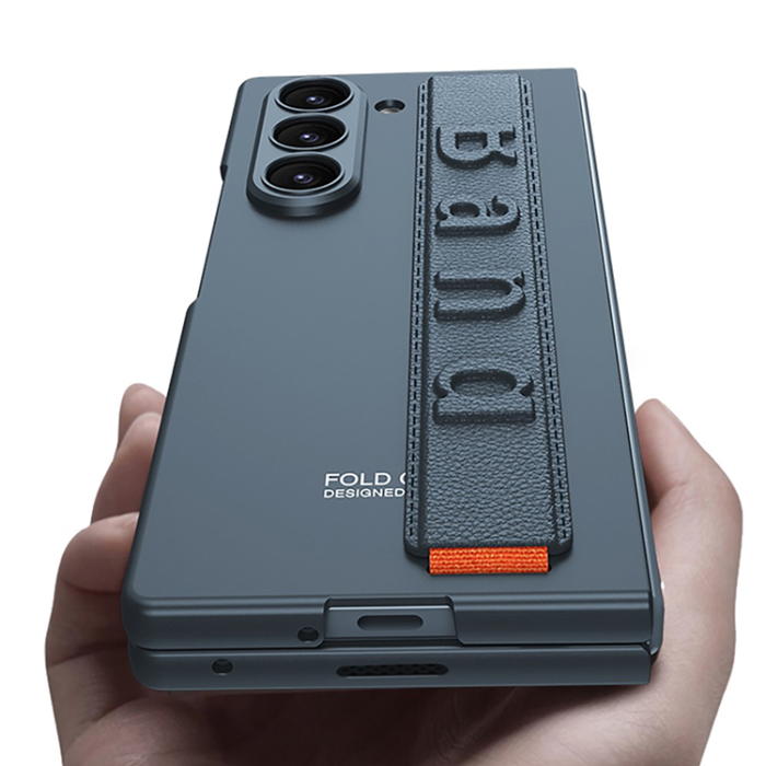 GKK - GKK Galaxy Z Fold 7 Mobilskal Handrem Med Fram Härdat Glas
