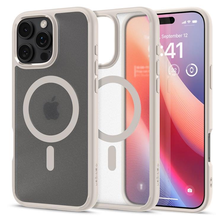 Spigen iPhone 16 Pro Max Mobilskal MagSafe Ultra Hybrid - Frost Titanium | 2353 | AlltMobil