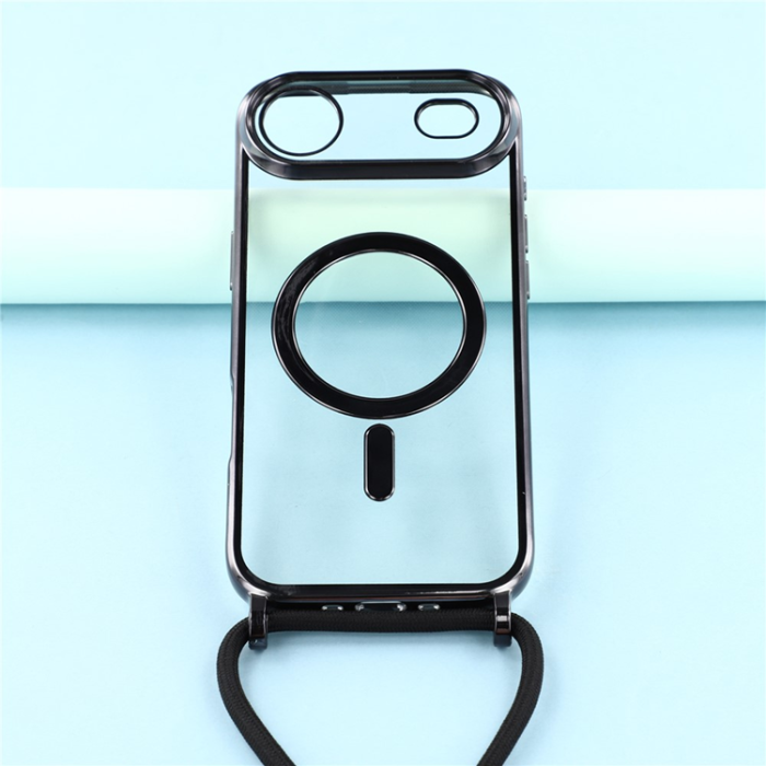 A-One Brand - iPhone Air Mobilskal MagSafe Electroplating Edge TPU - Svart
