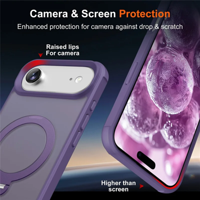 A-One Brand - iPhone Air Mobilskal MagSafe Kickstand TPU + PC - Lila