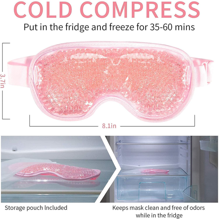 A-One Brand - Bekväm Gel Sovmask/Ögonmask - Rosa