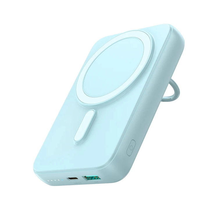 Joyroom Trådlös Magsafe Powerbank 10000mAh Med USB-C Kabel - Blå | 505295 | AlltMobil
