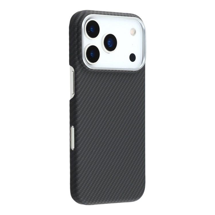 iPhone 17 Pro Mobilskal MagSafe Carbon Fiber - Fin Linje Svart | 2353 | AlltMobil