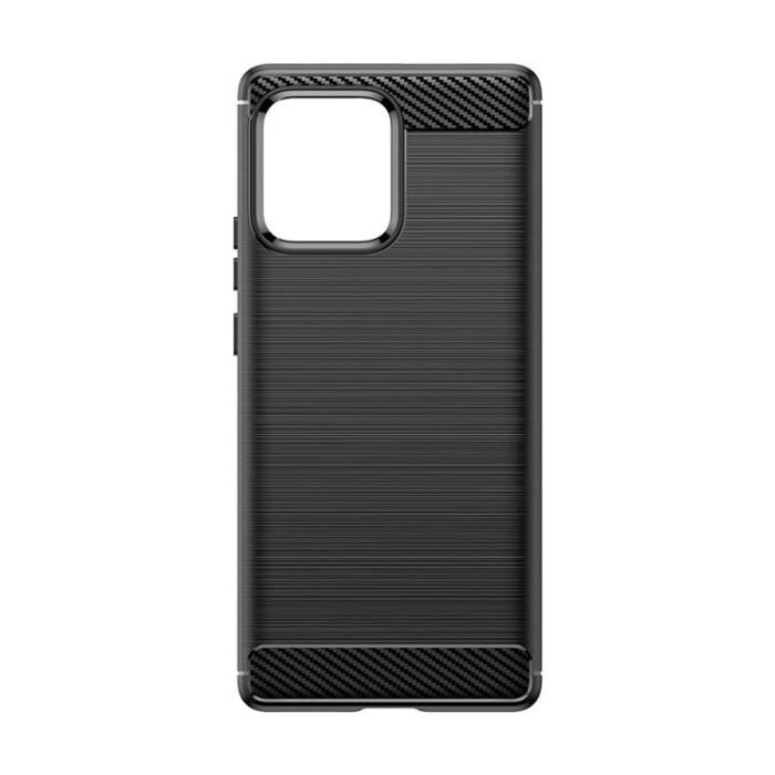 OEM - Motorola Edge 40 Pro Mobilskal Carbon Silikon - Svart