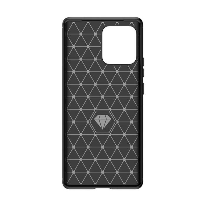 OEM - Motorola Edge 40 Pro Mobilskal Carbon Silikon - Svart