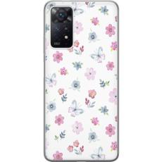 iSecrets - Mobilskal till Xiaomi Redmi Note 11 Pro med Blommor och fj&auml;rillar