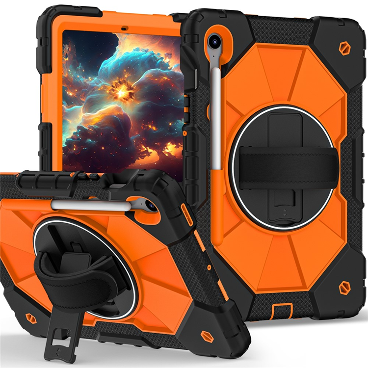 Galaxy Tab S10 FE/S9 FE/S9 Skal Kickstand med Rem - Orange | 2353 | AlltMobil