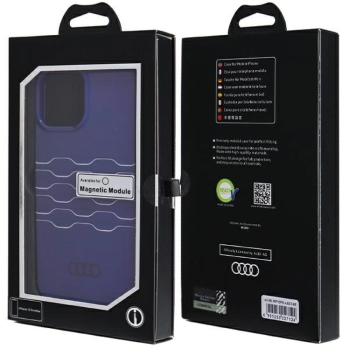 Audi - Audi iPhone 13 Pro Max Mobilskal Magsafe IML - Blå