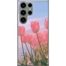 Gustaf - Mobilskal till Samsung Galaxy S23 Ultra med Rosa Tulpaner