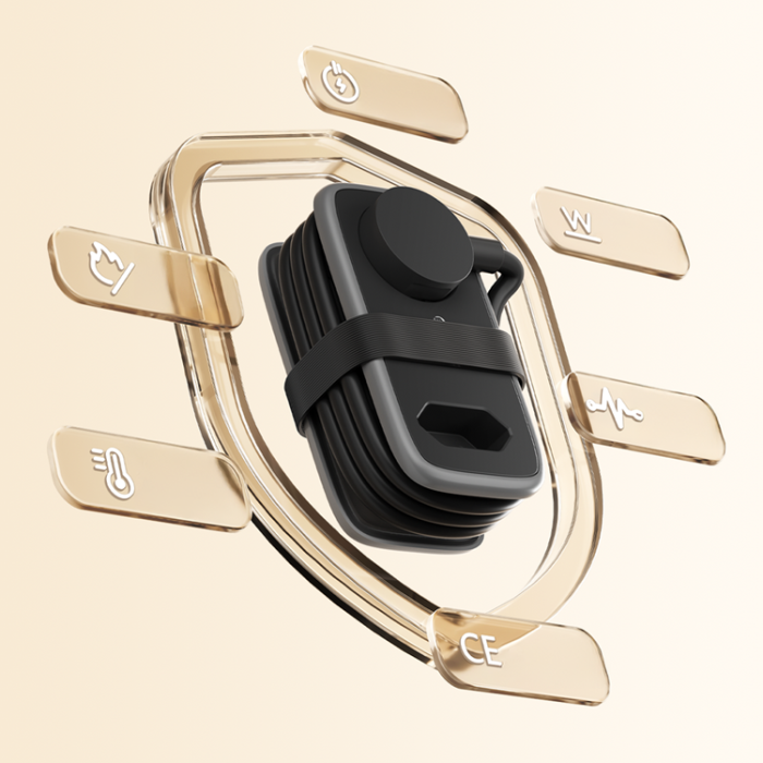 ORICO - Orico 5in1 Grenuttag 15.5W 2xUSB-A 1xUSB-C 2xAC APP - Svart