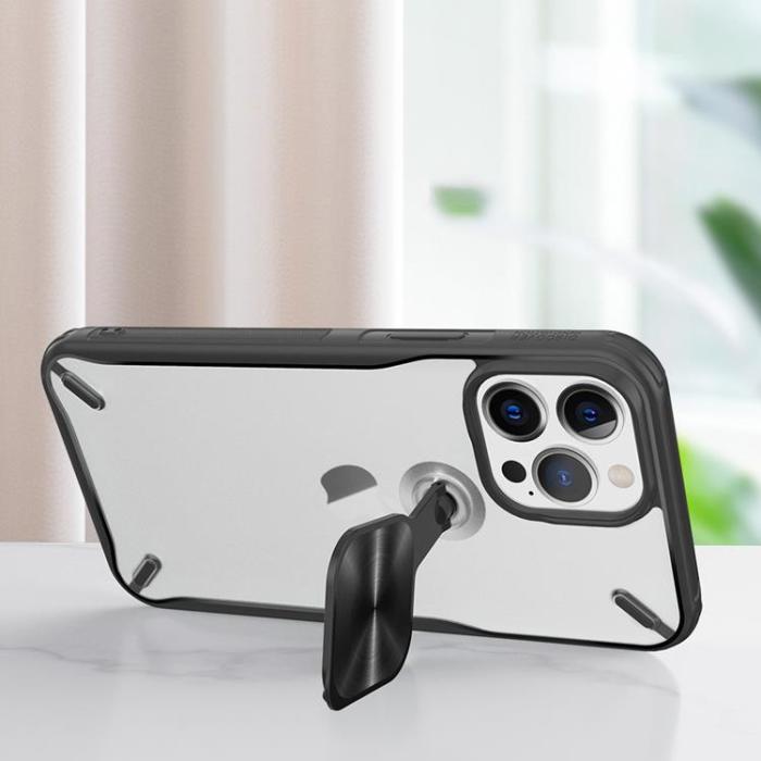Nillkin - Nillkin Cyclops Foldable Stand Skal iPhone 13 Pro - Svart