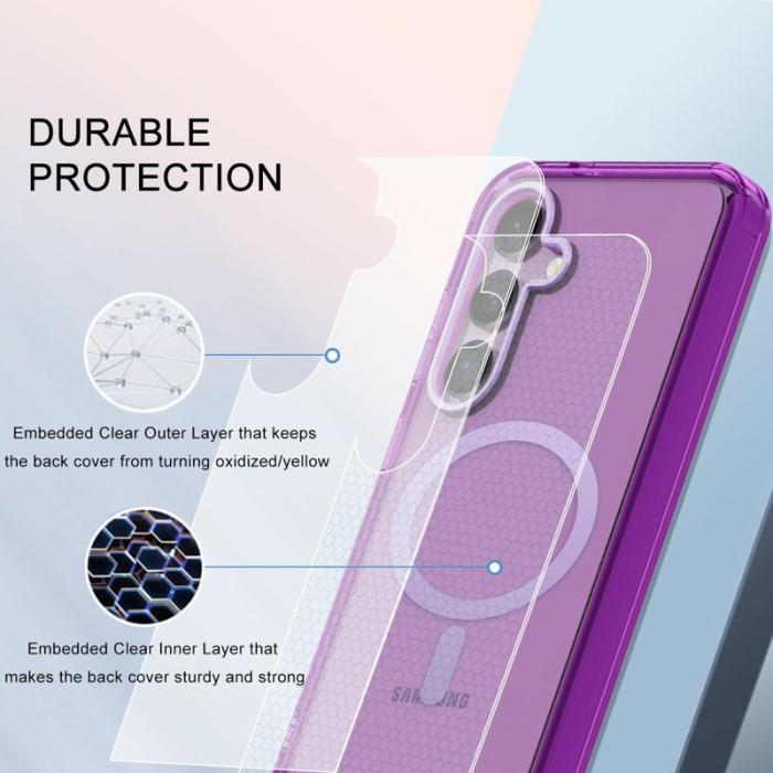 OEM - Mobilskal för Samsung Galaxy S26 Plus Magnetiskt PC + TPU - Mörklila