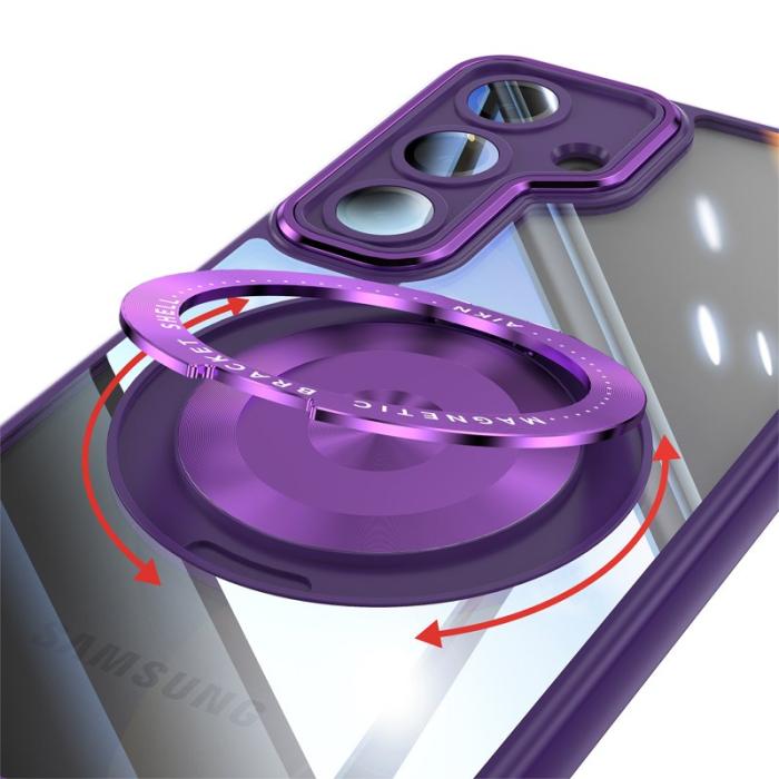 OEM - Mobilskal för Samsung Galaxy S26 Plus Magnetiskt PC + TPU - Mörklila