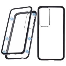 OEM - Mobilskal f&ouml;r Samsung Galaxy S26 Plus Dubbel-Sidigt H&auml;rdat Glas - Svart