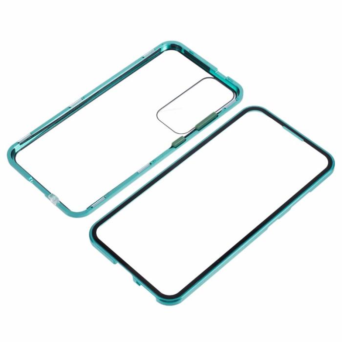 OEM - Mobilskal för Samsung Galaxy S26 Plus Dubbel-Sidigt Härdat Glas - Grön