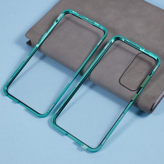 OEM - Mobilskal för Samsung Galaxy S26 Plus Dubbel-Sidigt Härdat Glas - Grön