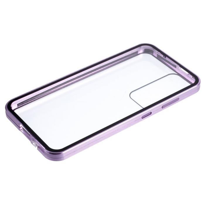OEM - Mobilskal för Samsung Galaxy S26 Plus Dubbel-Sidigt Härdat Glas - Lila