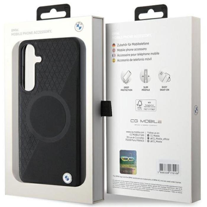 BMW - BMW Galaxy S24 Mobilskal Magsafe Half Textured & Circle