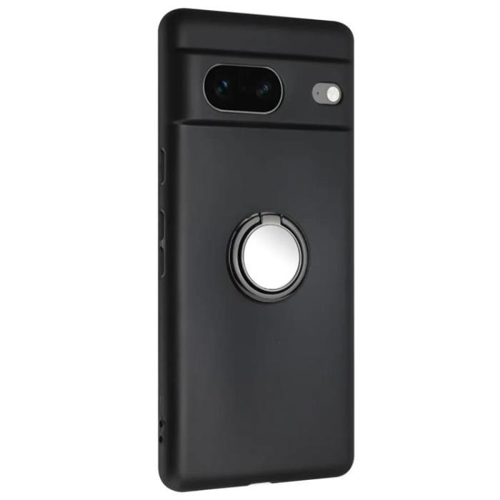 Taltech - Google Pixel 8A Mobilskal Ringhållare - Svart