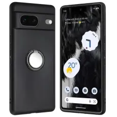 Taltech - Google Pixel 8A Mobilskal Ringhållare - Svart
