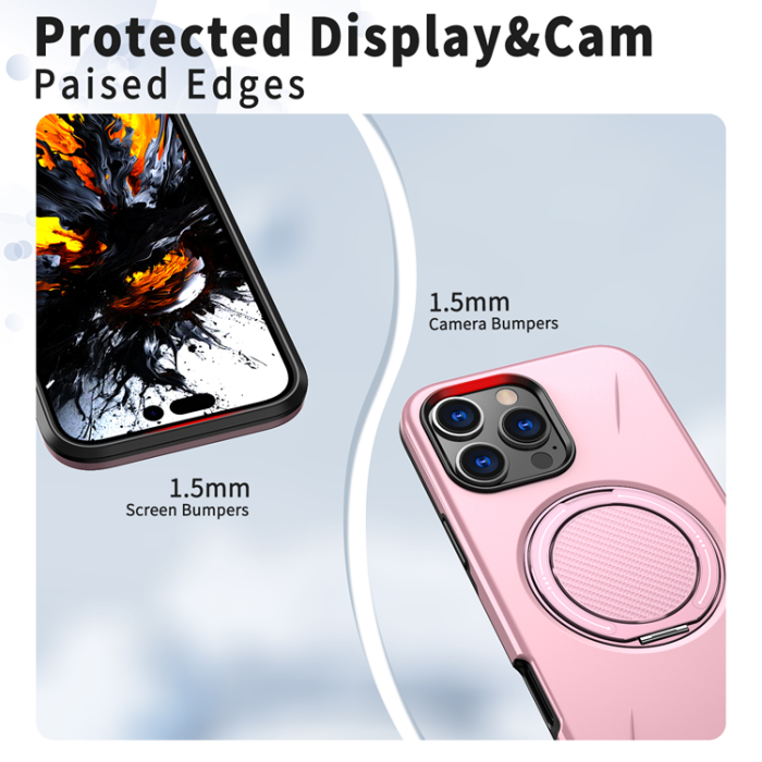 A-One Brand - iPhone 16 Pro Mobilskal MagSafe Rotating Kickstand TPU + PC