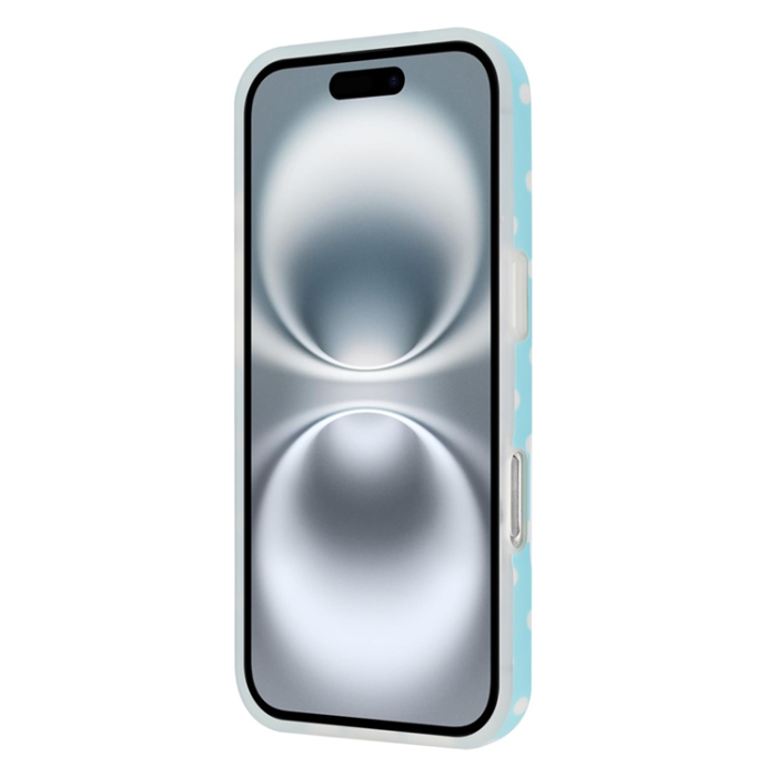 A-One Brand - iPhone 17 Mobilskal Dot Design Imd Tpu - Blå
