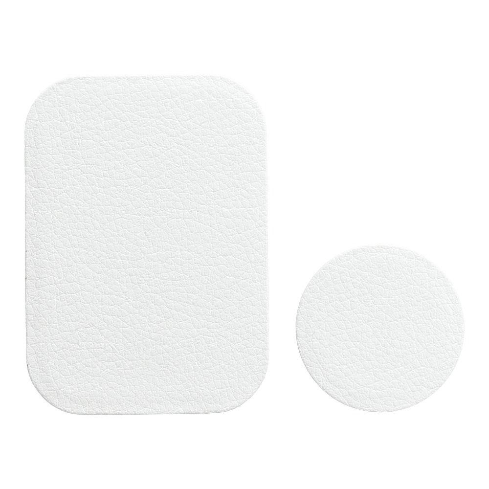 Badget till magnet Mobilhållare leather Vit | 5566 | AlltMobil