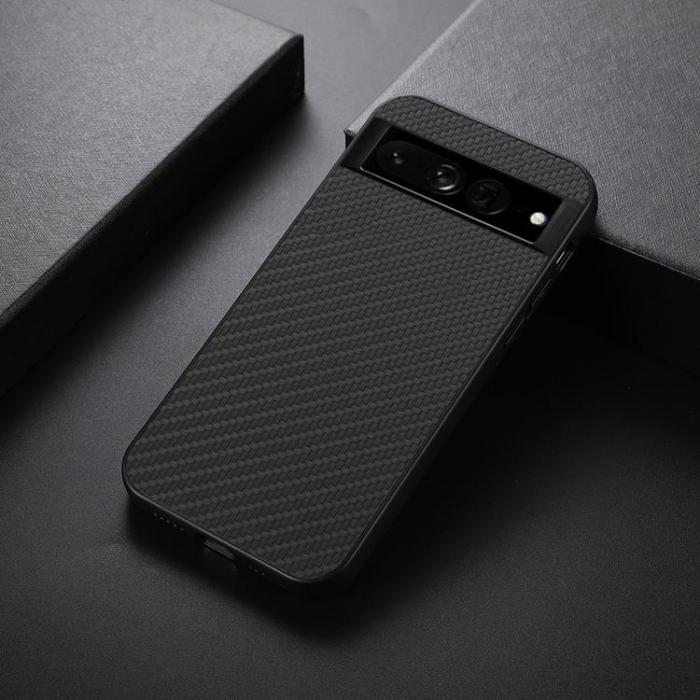 OEM - Google Pixel 7 Pro Skal Carbon Fiber Texture - Svart